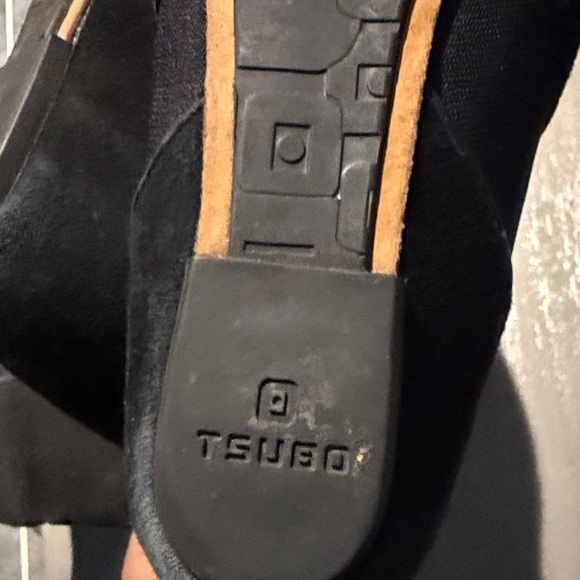 Black Suede Knee-High Boots - Picture 7 of 9